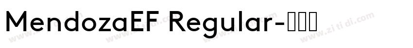 MendozaEF Regular字体转换